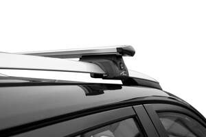 Багажник на рейлинги LUX ЭЛЕГАНТ с дугами 1,3м аэро-трэвэл (82мм) BMW X5 (E53) внедорожник 1999-2006