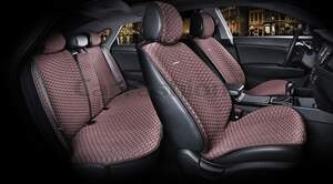 Комплект Накидок «PALERMO PLUS» коричневый / коричневый 21858