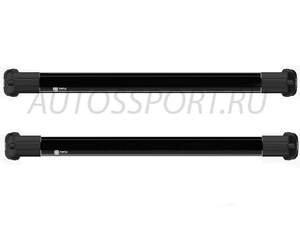 Поперечины TURTLE AIR 1 на рейлинги с просветом BMW 5 (E61) Touring, универсал 2004-2009, черные
