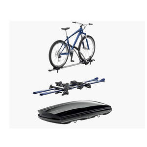 Поперечины TURTLE AIR 1 на рейлинги с просветом HYUNDAI Santa Fe 2000-2012, черные
