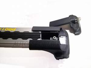 Поперечины TURTLE AIR 1 на рейлинги с просветом MITSUBISHI PAJERO III 2000-2006 3/5дв. черные