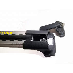 Поперечины TURTLE AIR 1 на широкие рейлинги NISSAN Pathfinder R51 2004-2014, серебристые