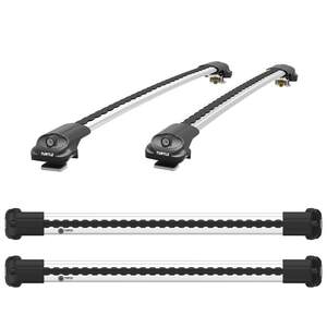 Поперечины TURTLE AIR 1 на рейлинги с просветом RENAULT Sandero Stepway I/II (2010-2013/2013-) серебристые Поперечины TURTLE AIR 1 на рейлинги с просветом RENAULT Sandero Stepway I/II (2010-2013/2013-) серебристые