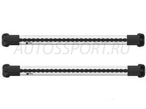 Поперечины TURTLE AIR 1 122см на рейлинги с просветом VW T5 2003-2015, серебристые