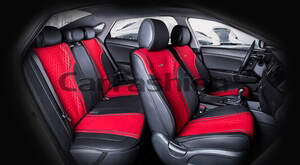 Комплект Накидок «ELEMENT PLUS» красный/черный/черный/красный 22500