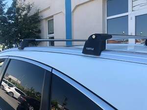 Багажник в штатные места на рейлингах HONDA CR-V SUV 4 2012-2018  и 5 2016-н.в.  с замком, черный