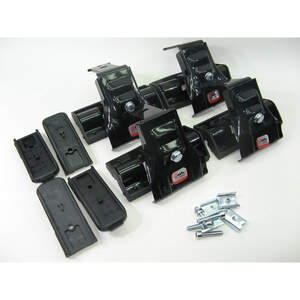 Багажник AMOS DROMADER креп.за двер.проемы KIA RIO IV Sedan (2017-н.в.) (дуги аэро-крыло черные)