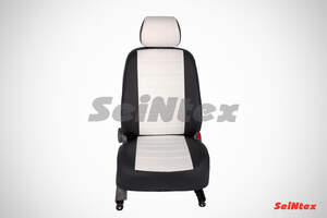 Чехлы Seintex из экокожи для сидений HYUNDAY ACCENT 1999-2012 черно-белые
