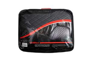 Чехлы Seintex Ромб из экокожи для сидений VW POLO SEDAN 40/60 (2001-2010) черные