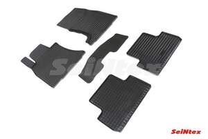 Коврики резиновые с рисунком «Сетка» GENESIS G70(2017-н.в.) «Seintex»