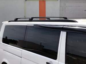 Интегриров. рейлинги FLUSH (Флаш) продольные RENAULT TRAFIC 2001-2015 кор. база, черные