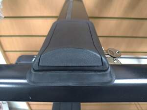 Багажные поперечины SHARK на рейлинги TOYOTA Land Cruiser Prado 90, 1998-2002, серебристые