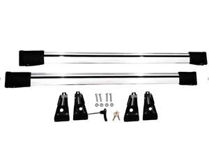 Багажные поперечины SHARK на рейлинги TOYOTA LC PRADO 120 2002-2009, серебристые