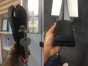 Багажные поперечины SHARK на рейлинги TOYOTA Yaris II хэтчбек 2006-2011, серебристые