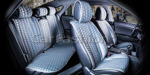 Комплект Накидок «CARBON PLUS» серый/серый/серый 22064