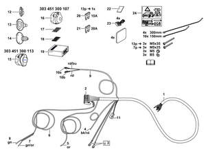 Электрика фаркопа для BMW X5 E70 2007-2013, BMW X6 E71 2008-2014 7-пин