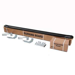 Пороги-подножки RAINBOW BLACK для L. R. R.ROVER SPORT 2014-н.в. (алюминий +пластик) от ERKUL