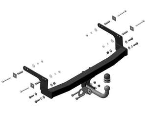 Фаркоп «Motodor» Renault Kaptur 2016- крепление шара на двух болтах
