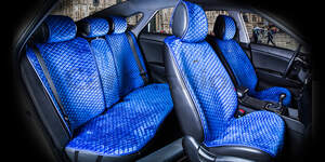 Комплект Накидок «CITY PLUS» синий/синий 22473