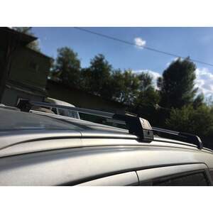 Багажные поперечины SKYBAR V1 (Скайбар)на рейлинги DACIA Duster SUV 5дв. (2018-н.в.) с замками, серебристые