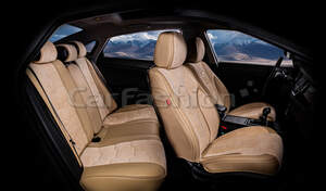 Комплект каркасных чехлов 5D «SMART PLUS» бежевый/бежевый/бежевый 22259