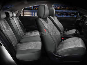 Комплект каркасных чехлов 5D «SHELL PLUS» т.серый/т.серый/т.серый 22519