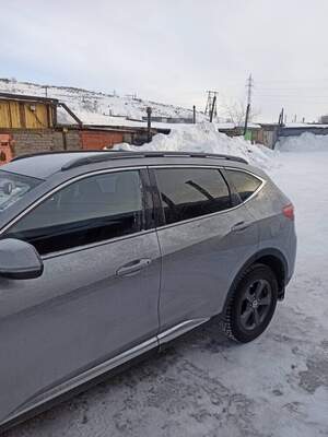 Рейлинги «APS» продольные алюминиевые для HAVAL F7 (2019-н.в.) серебристые Рейлинги «APS» продольные алюминиевые для HAVAL F7 (2019-н.в.) серебристые