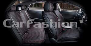 Комплект Накидок «CROWN» черный/черный/красный 22626