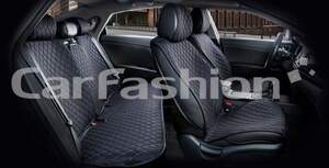 Комплект Накидок «CROWN» черный/черный/синий 22624