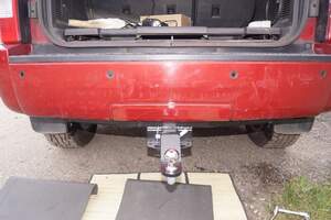 Быстросъемный фаркоп «Бизон» профиль 50х50 для Jeep cherokee KK / Dodge Nitro