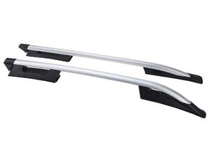 Рейлинги продольные FORD RANGER IV (2015-н.в.) (с поперечиной) FALCON silver Рейлинги продольные FORD RANGER IV (2015-н.в.) (с поперечиной) FALCON silver