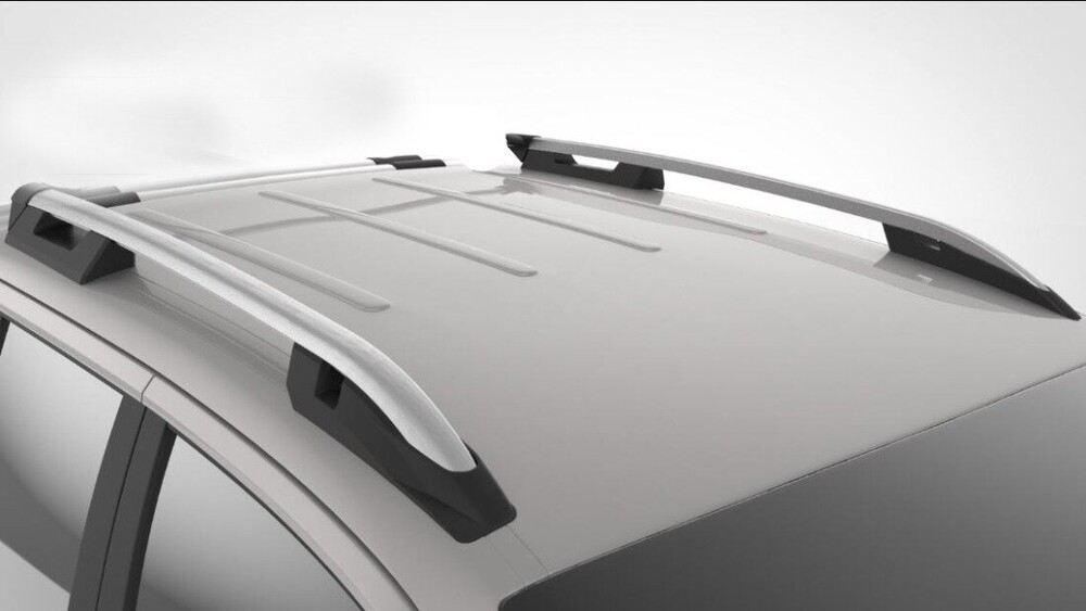 Рейлинги продольные FORD RANGER IV (2015-н.в.) (с поперечиной) FALCON silver Рейлинги продольные FORD RANGER IV (2015-н.в.) (с поперечиной) FALCON silver