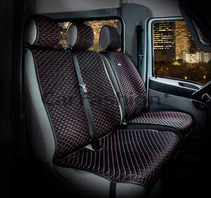 Накидка «PALERMO VAN» черный/красный/черный 21043