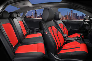 Комплект каркасных чехлов 5D «CORRIDA PLUS» черный/красный/красный 27024