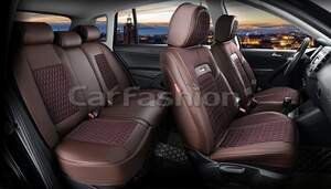 Комплект каркасных чехлов 5D «TITAN PLUS» кофе/кофе/кофе/кофе 27240