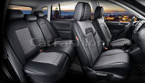 Комплект каркасных чехлов 5D «TITAN PLUS» серый/черный/серый/черный 27241