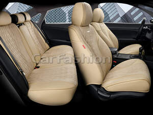 Комплект каркасных чехлов 5D «SYMBOL PLUS» бежевый/бежевый/бежевый 27256