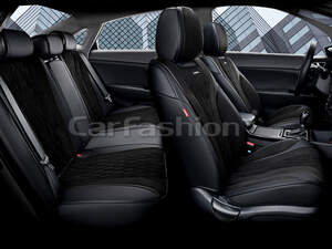 Комплект каркасных чехлов 5D «SYMBOL PLUS» черный/черный/черный 27250