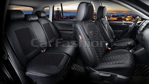 Комплект каркасных чехлов 5D «MERCURY PLUS» черный/черный/черный/черный 27228