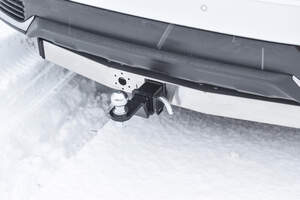 Фаркоп «ПТ Групп» Lexus NX 2014-2021/ TOYOTA RAV4 2013-2019 съемное крепление шара под американский квадрат с металлической накладкой