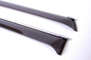 Дефлекторы окон накладные MAZDA CX30 (2019-) «КОБРА Тюнинг» хром.молдинг