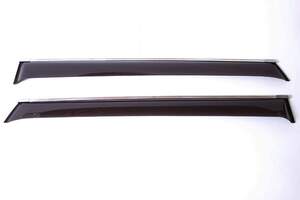 Дефлекторы окон накладные MERCEDES GLE-class (2019-; кузов V167) 5дв. «КОБРА Тюнинг» хром.молдинг