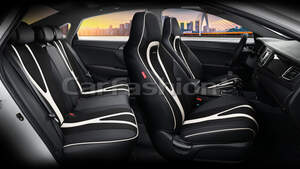 Комплект каркасных чехлов 5D «INTEGRAL PLUS» черный/черный/белый 27249