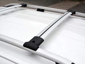 Багажные поперечины DIAMOND для NISSAN QASHQAI 2006-2013 J10 на рейлинги серебристые