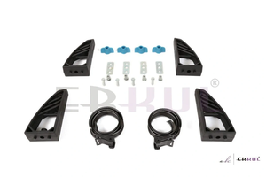 (а) Фиксаторы грузов (высота 15 см, комплект 4 шт.)для аэродинамических поперечин с креплением в верхний паз