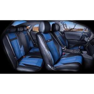 Комплект Накидок «JEANS PLUS PREMIUM» синий/черный/черный 22640