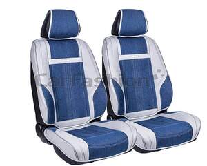 Накидки Фронт «JEANS» синий/серый/серый 21856