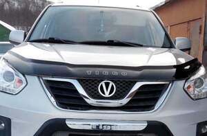 Дефлектор для капота (отбойник) CHERY TIGGO 2 (2017-) «VIP-TUNING»