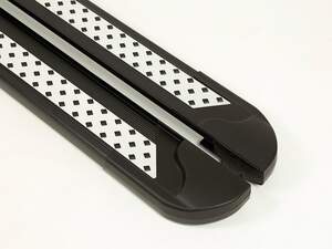 Пороги-подножки VISION 183см для CADILLAC XT5 (2017-н.в.)(алюминий+пластик) от ERKUL