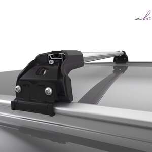 Багажные поперечины Strong Crossbar на интегриров.рейлинги FIAT Panda Hatchback, 4x4 SUV 5дв 2012-2018 с замком, серебристые